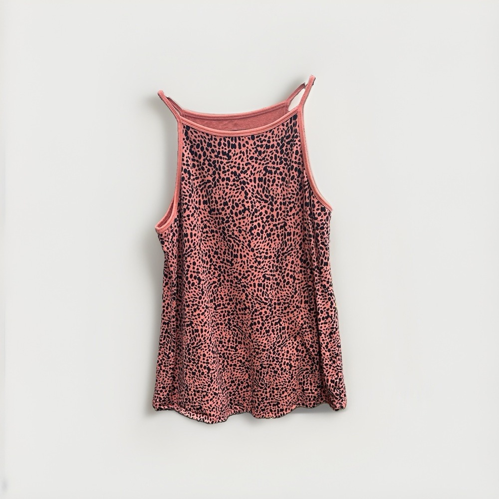Torrid High Neck Cheetah Foxy Tank Sleeveless In Rust-orange Leopard Size 2X